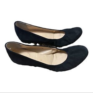 J. Crew| Black Cece Suede Ballet Flats | 6.5